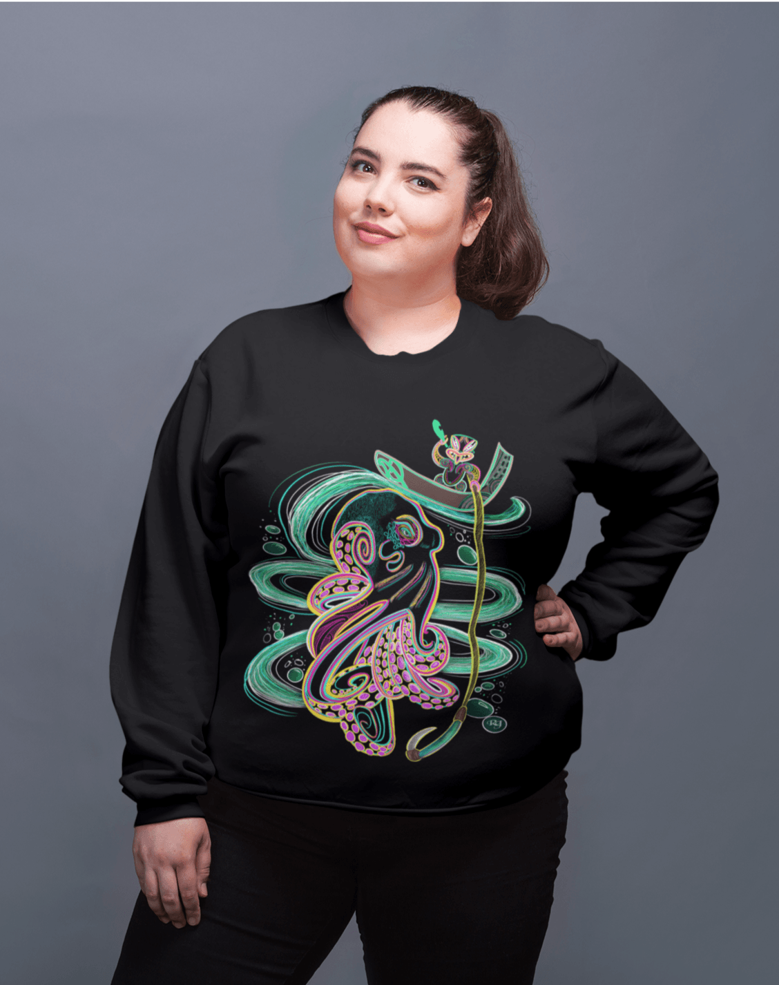 NEW Kupe and Te Wheke Plus Size Crew - River Jayden Art