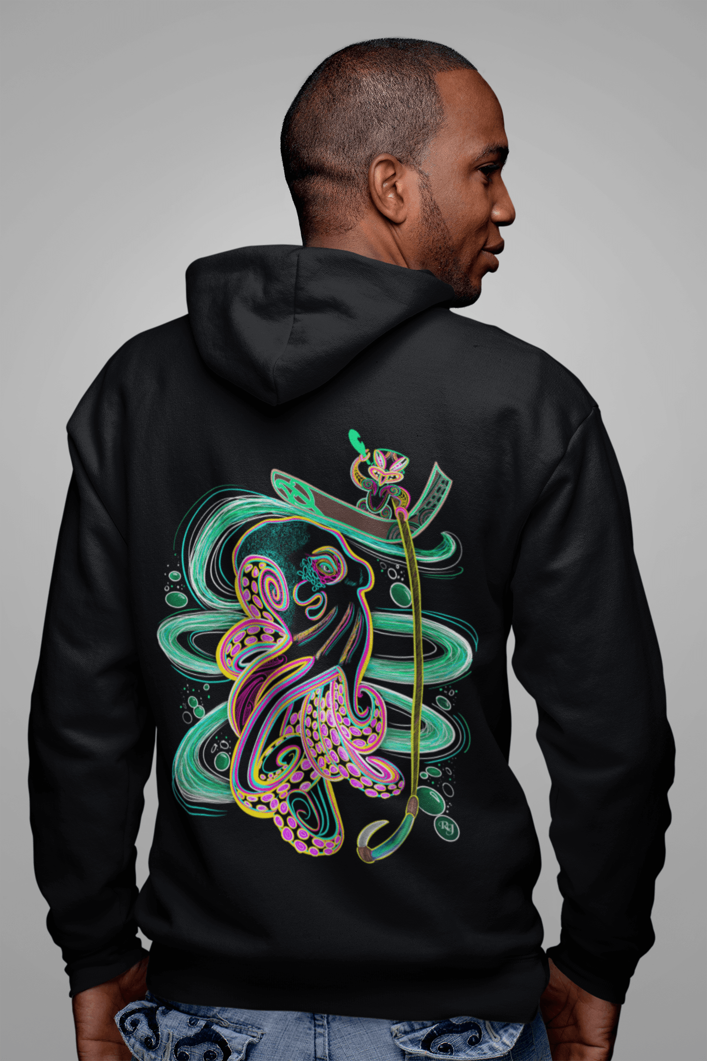 NEW - Kupe and Te Wheke Unisex Hoodie - River Jayden Art