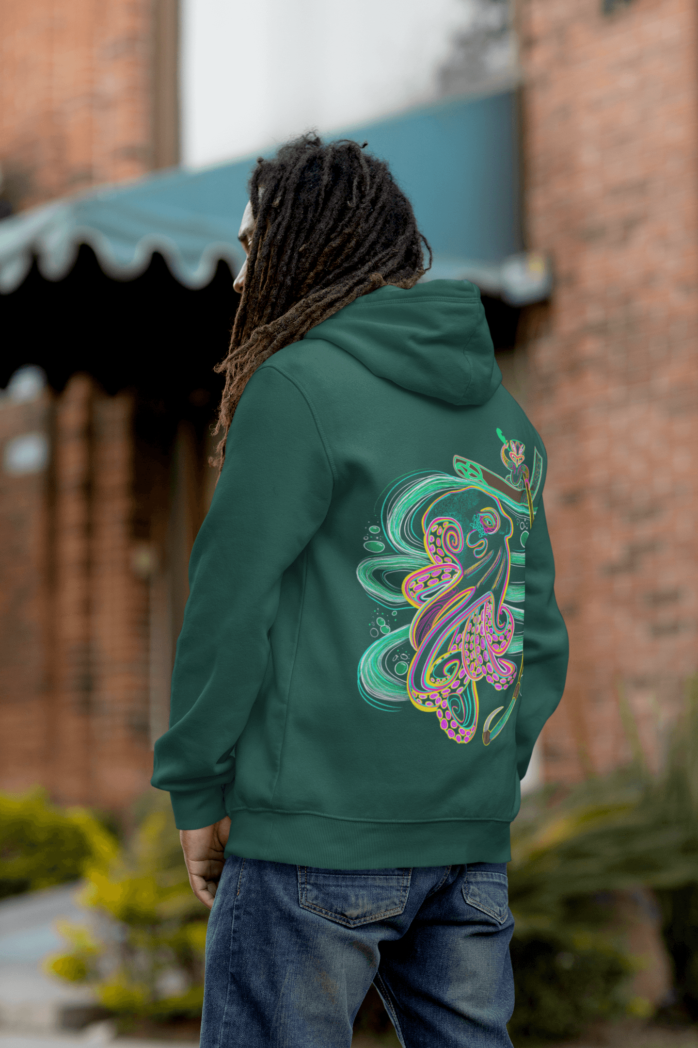 NEW - Kupe and Te Wheke Unisex Hoodie - River Jayden Art