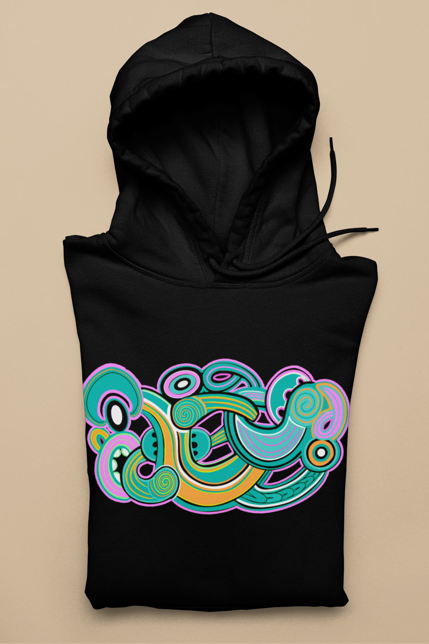Te Tihi o Kahukura - Hoodie (Green Design) - River Jayden Art