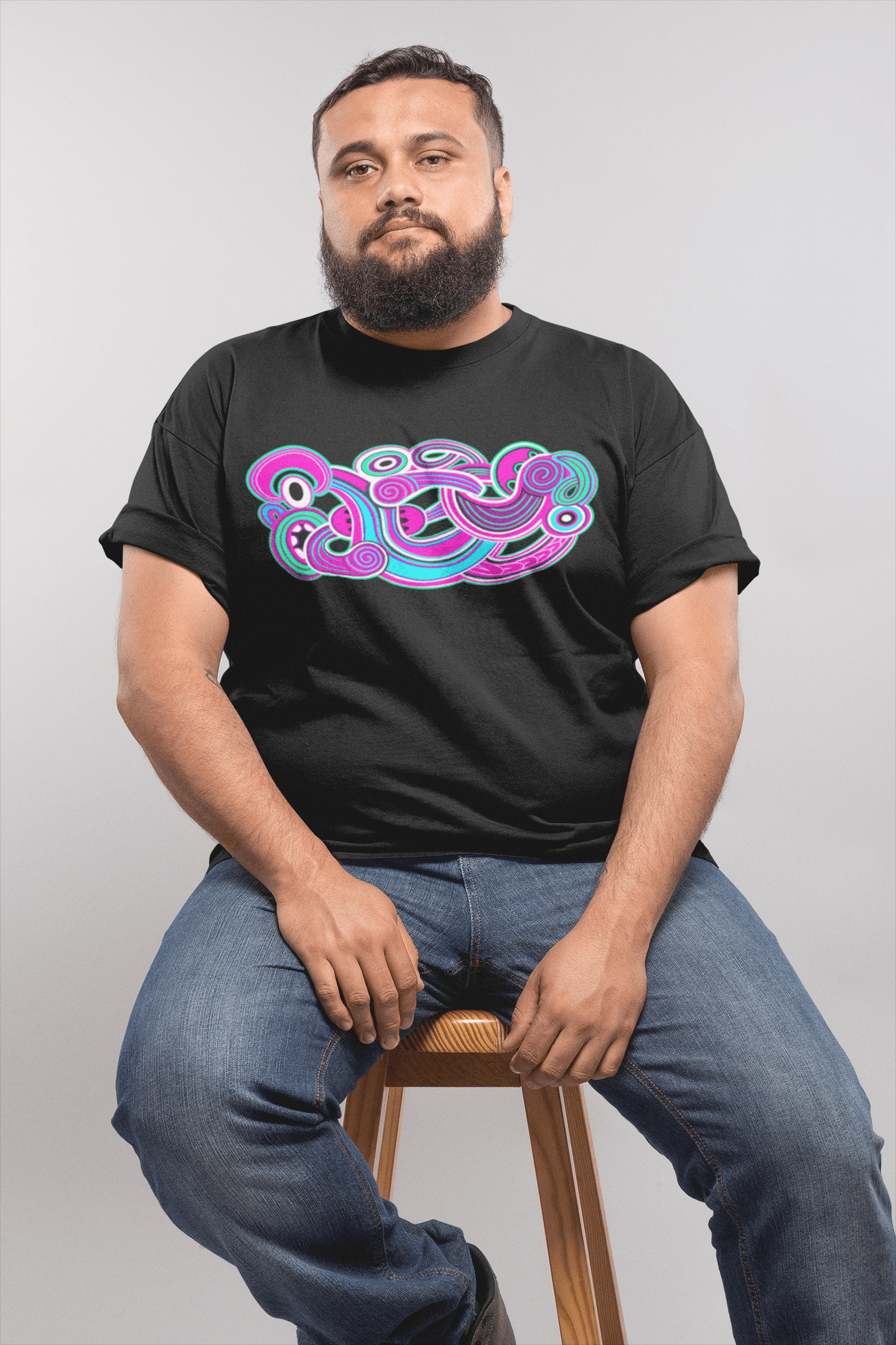Te Tihi o Kahukura - Plus Size T-Shirt (Pink Design) - River Jayden Art