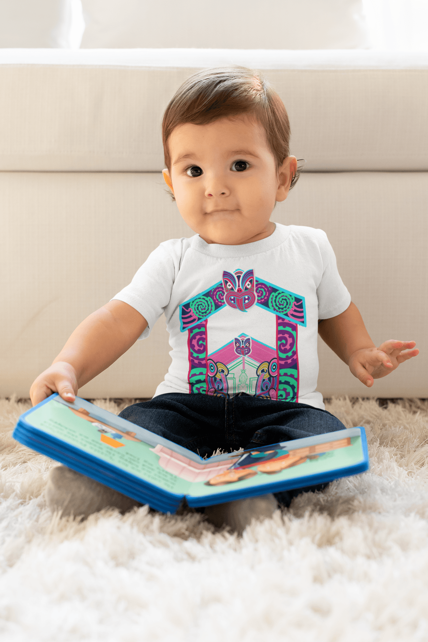"Waharoa" Pēpē T-shirt - River Jayden Art