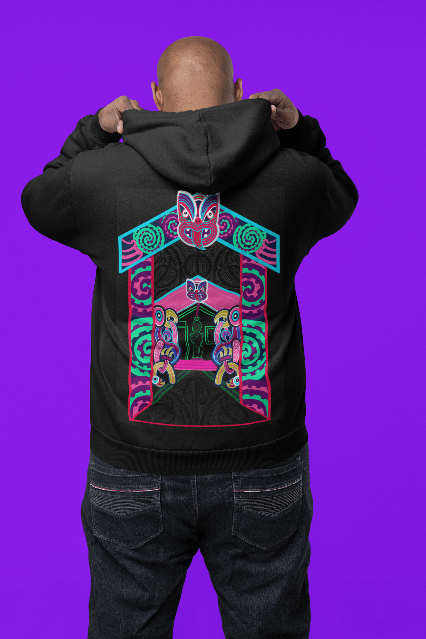 Waharoa Unisex Zip up - River Jayden Art
