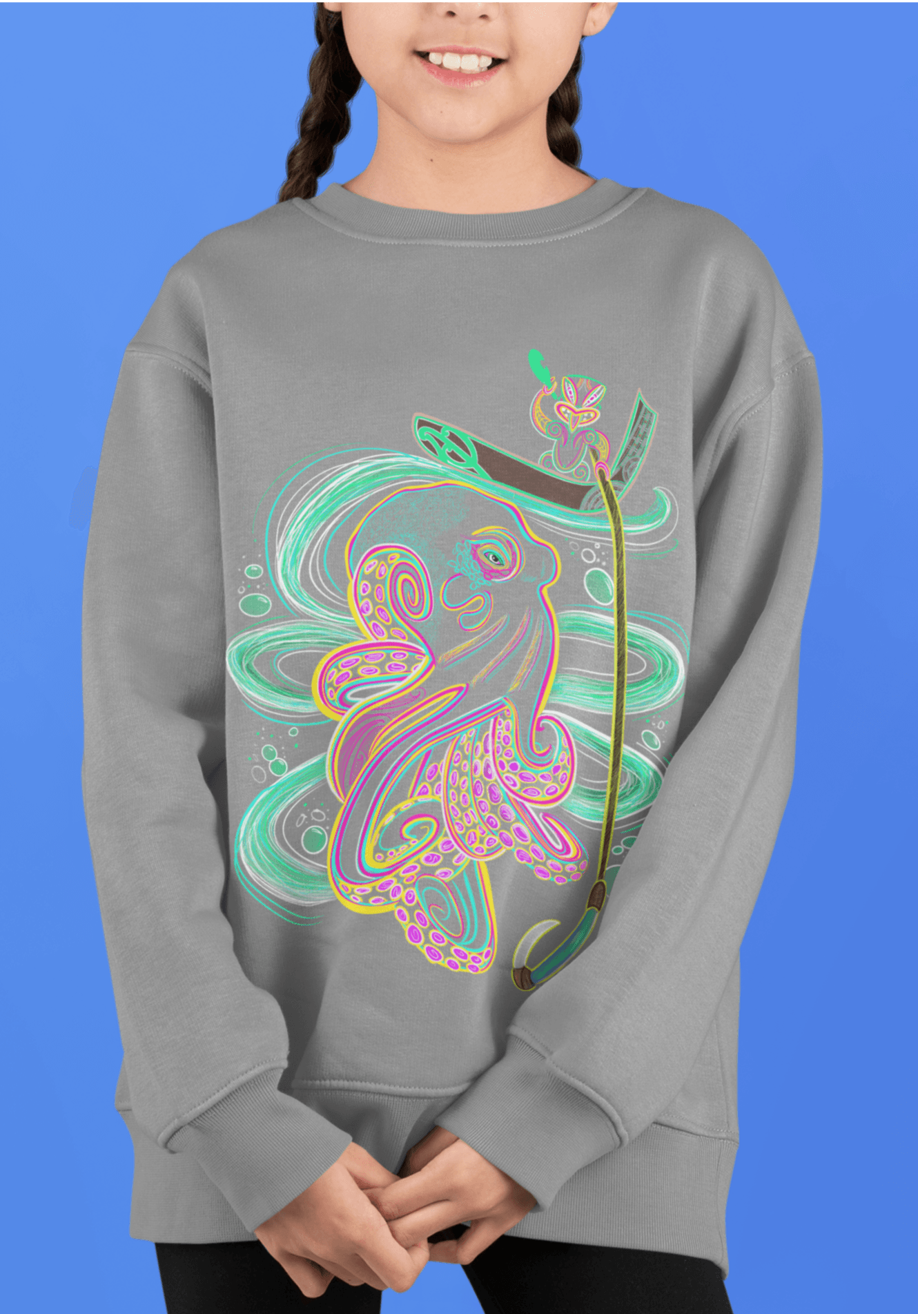 NEW - Kupe and Te Wheke Kids/Youth Crew - River Jayden Art