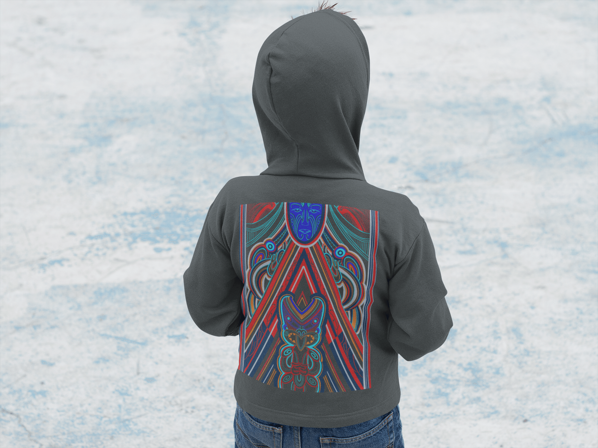 Rūaumoko - Childrens Hoodie - River Jayden Art