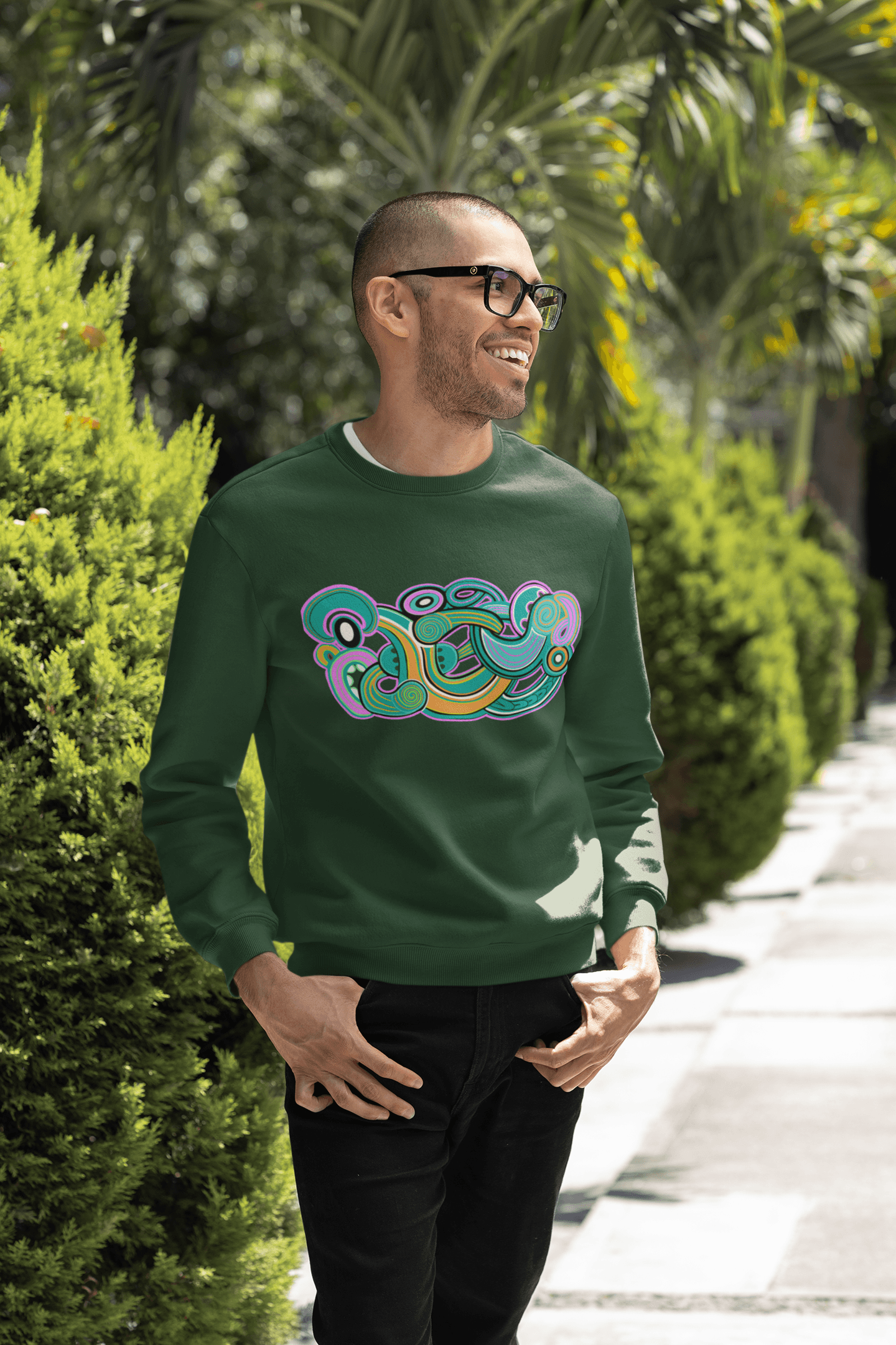 Te Tihi o Kahukura - Crew (Green Design) - River Jayden Art