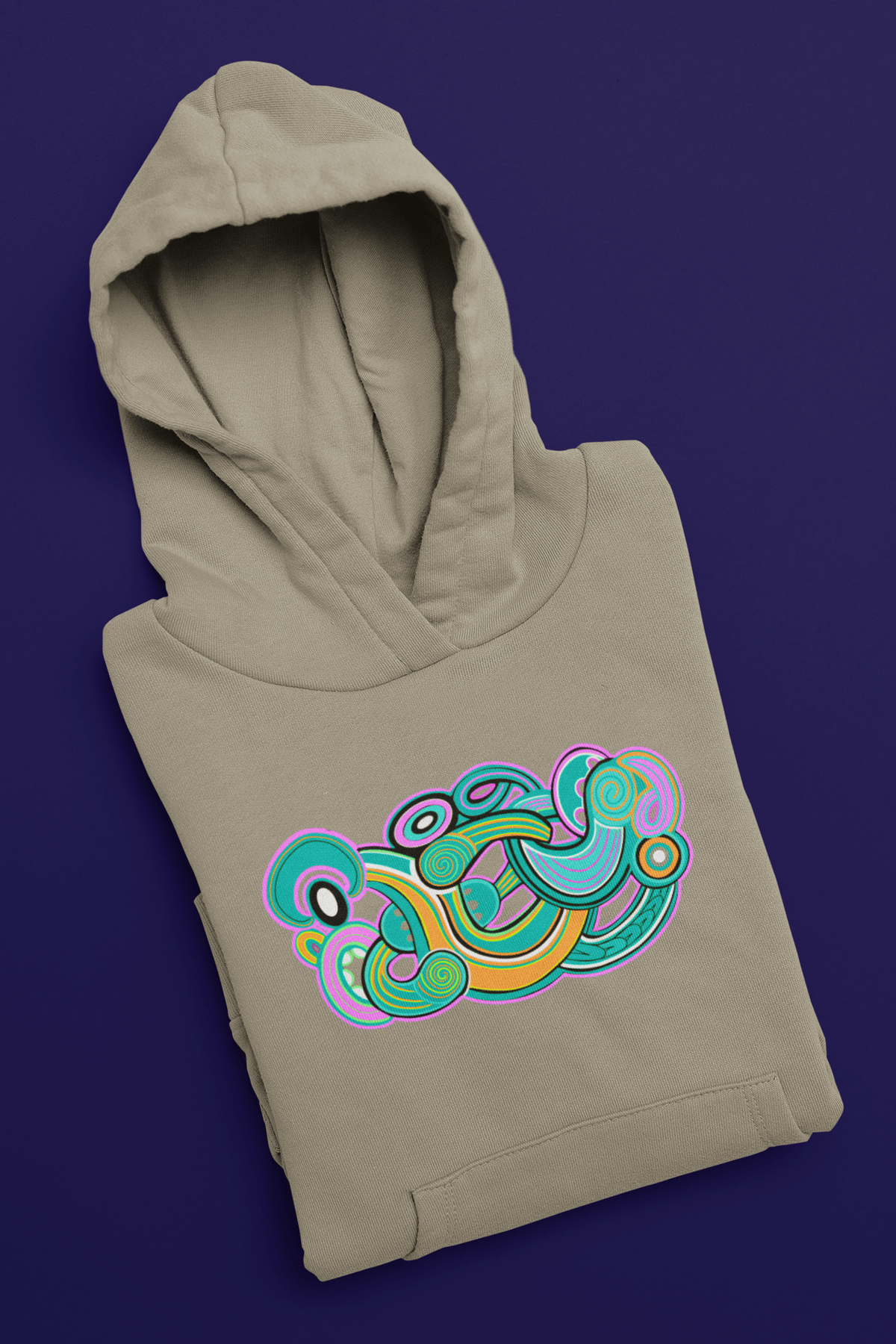 Te Tihi o Kahukura - Hoodie (Green Design) - River Jayden Art