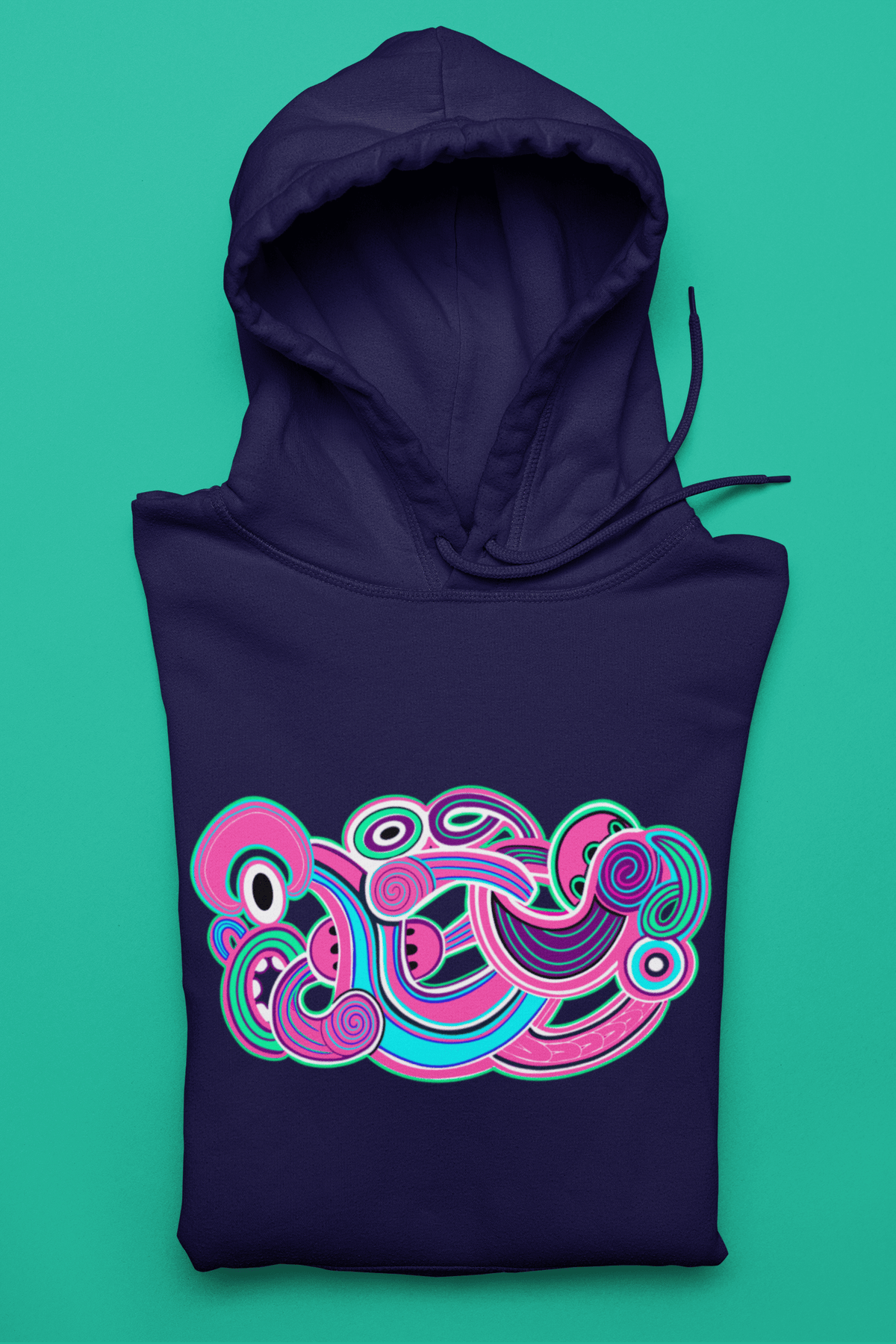 Te Tihi o Kahukura - Hoodie (Pink Design) - River Jayden Art