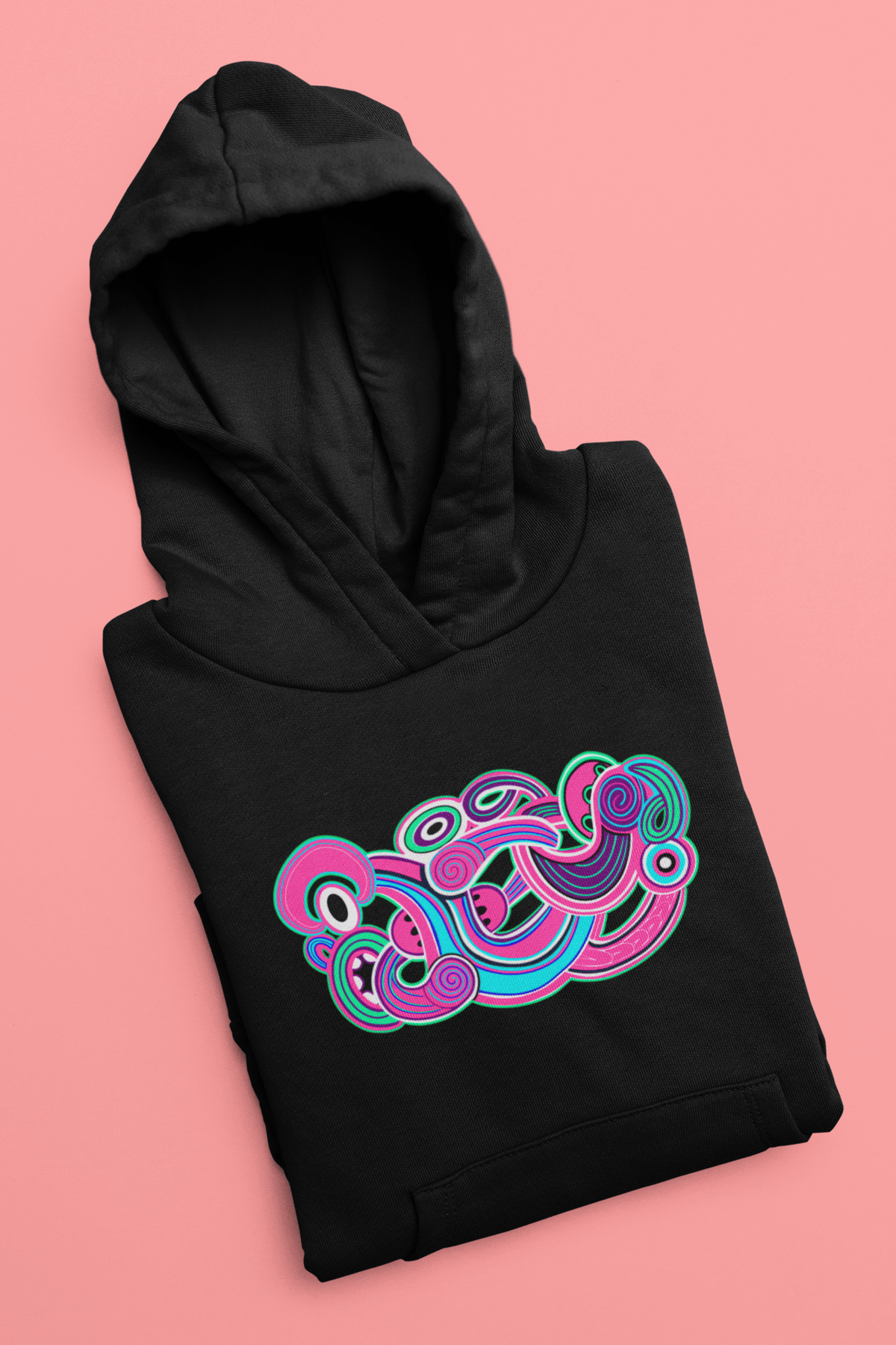 Te Tihi o Kahukura - Hoodie (Pink Design) - River Jayden Art
