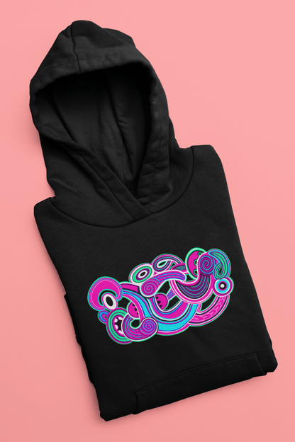 Te Tihi o Kahukura - Kids Hoodie (Pink Design) - River Jayden Art