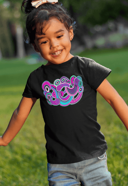 Te Tihi o Kahukura - Kids/Youth T-Shirt (Pink Design) - River Jayden Art