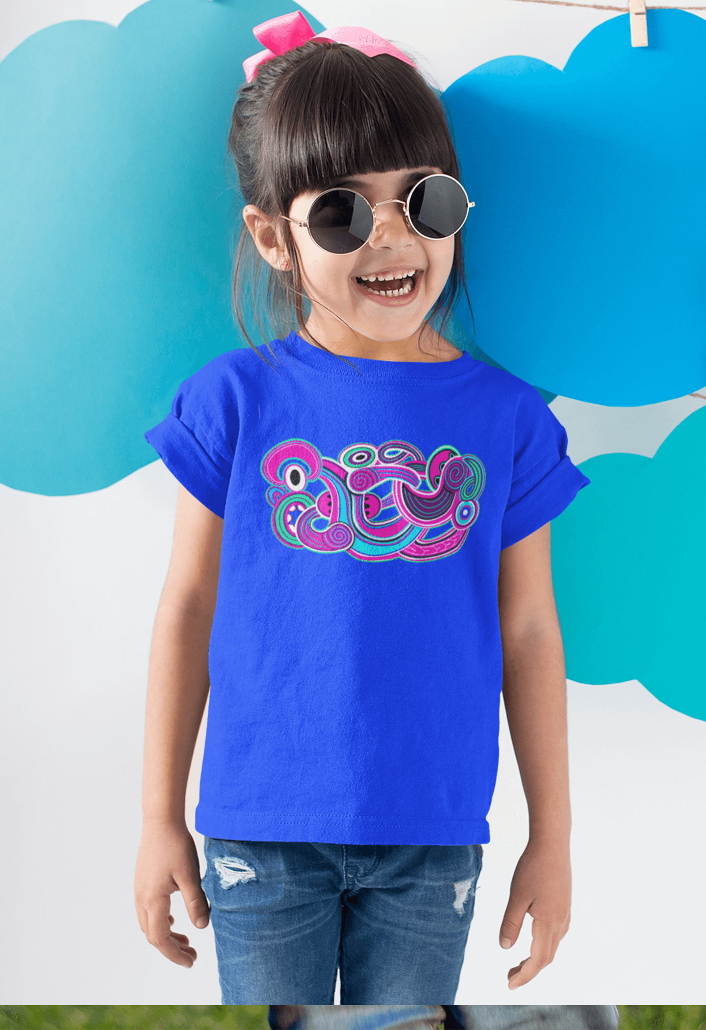 Te Tihi o Kahukura - Kids/Youth T-Shirt (Pink Design) - River Jayden Art