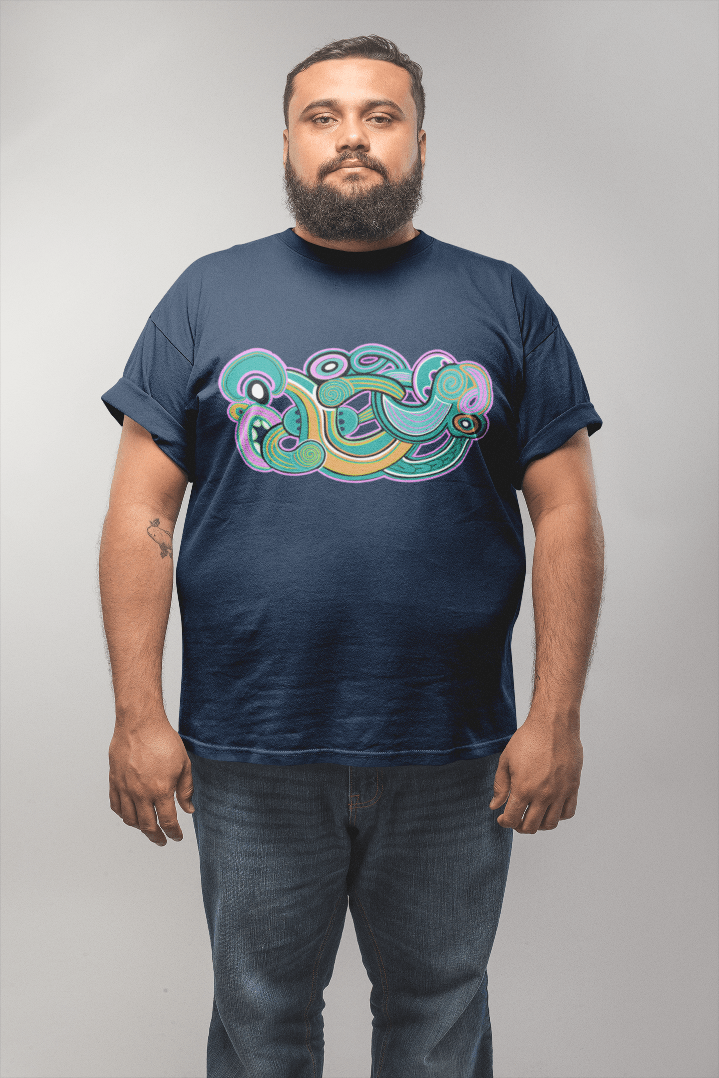 Te Tihi o Kahukura - Plus Size T-Shirt (Green Design) - River Jayden Art