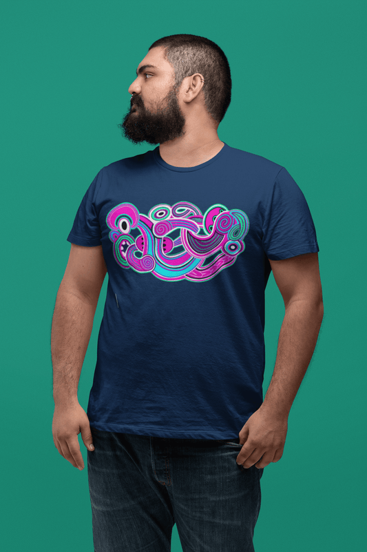 Te Tihi o Kahukura - Plus Size T-Shirt (Pink Design) - River Jayden Art