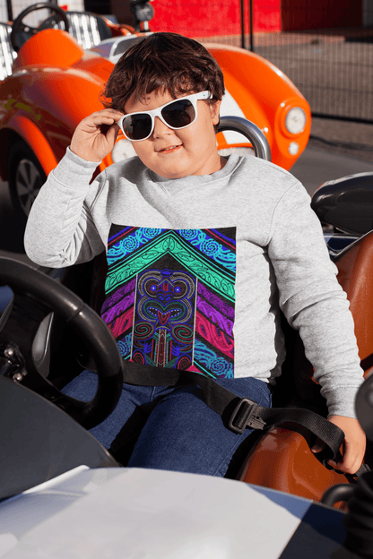 The Balance of Rongo Childrens Crew |  UV ink Shirt | River Jayden Art