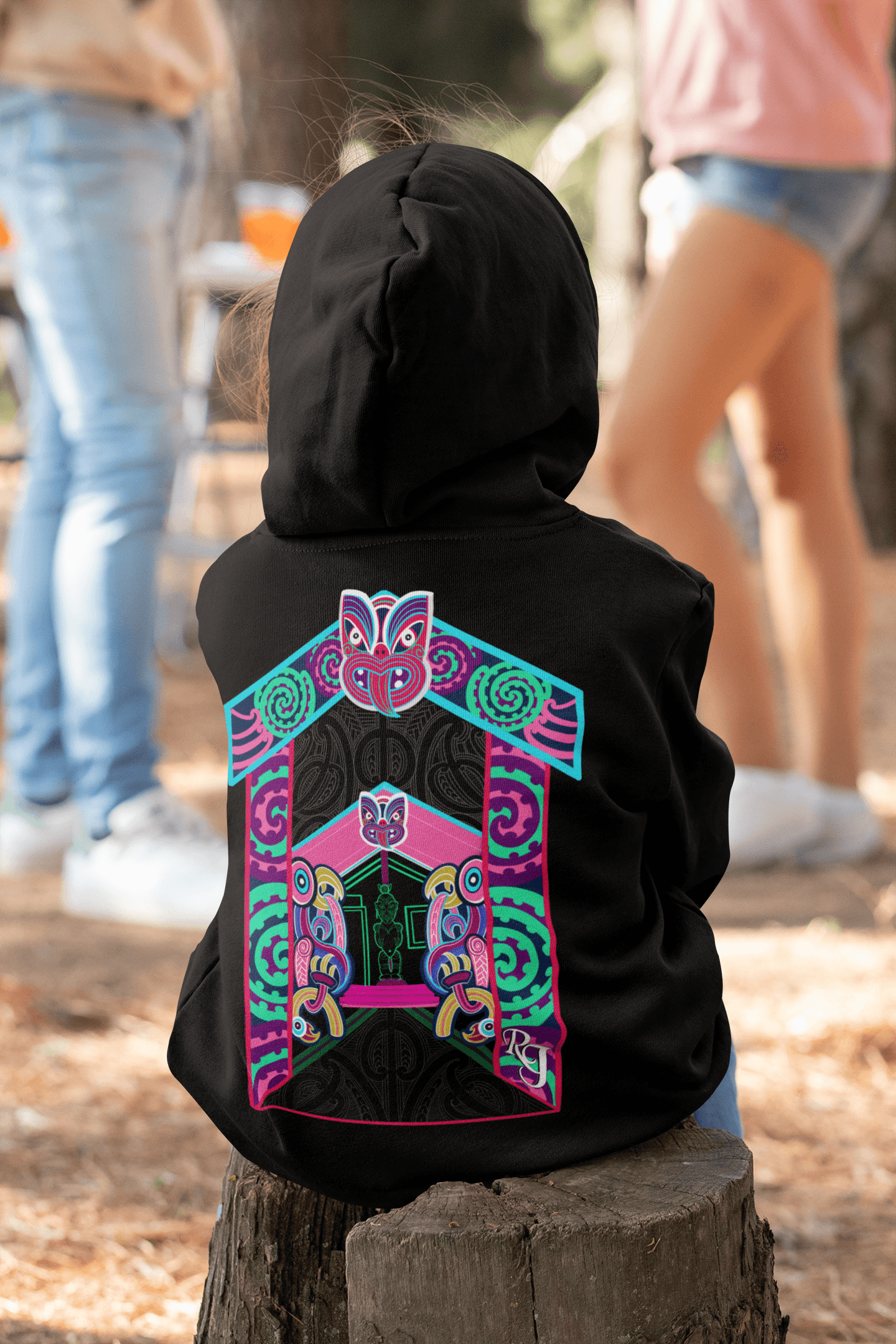 UV Ink Art Children Hoodie | Art Children Hoodie | River Jayden Art