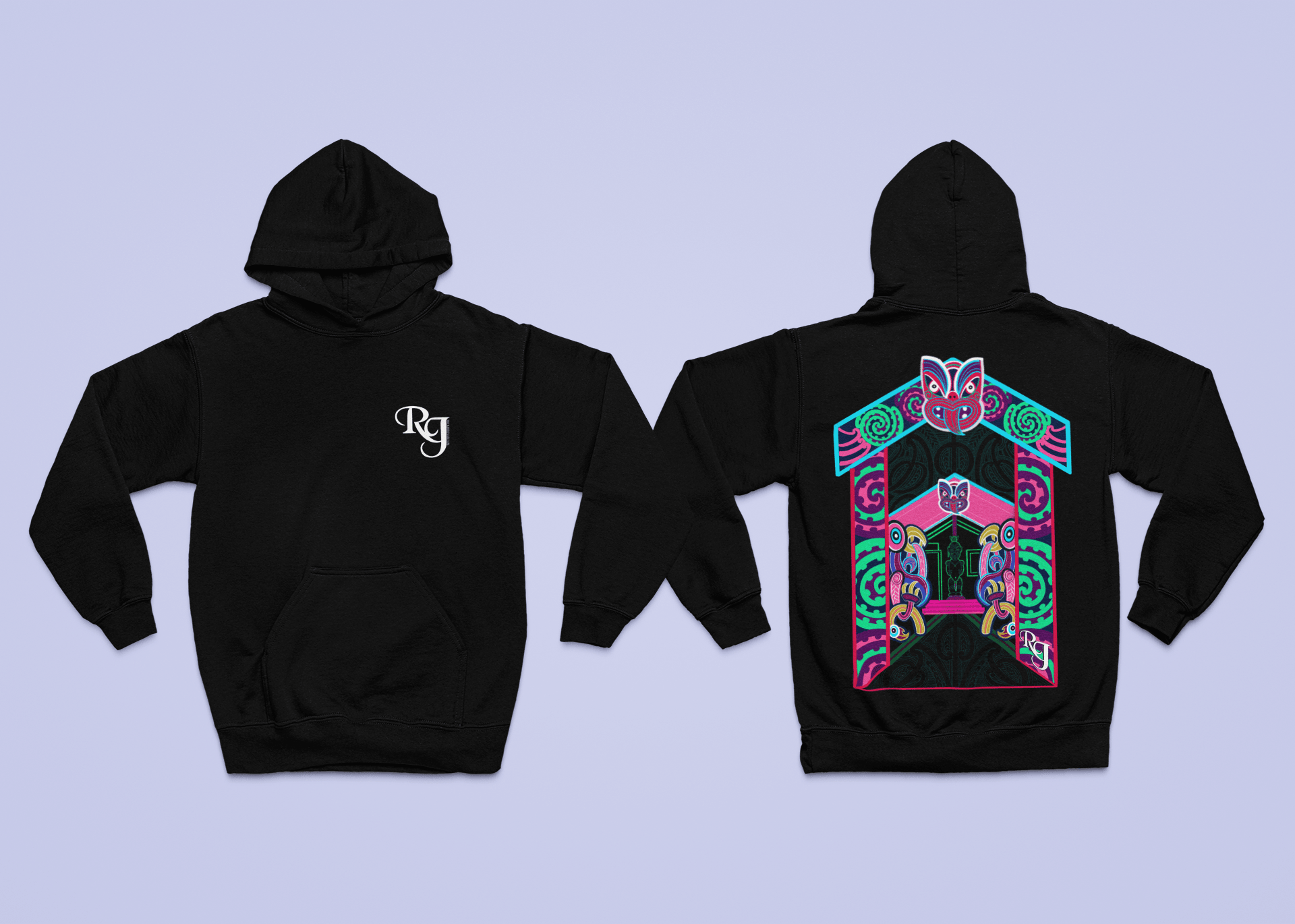 Waharoa Plus Size Hoodie - River Jayden Art
