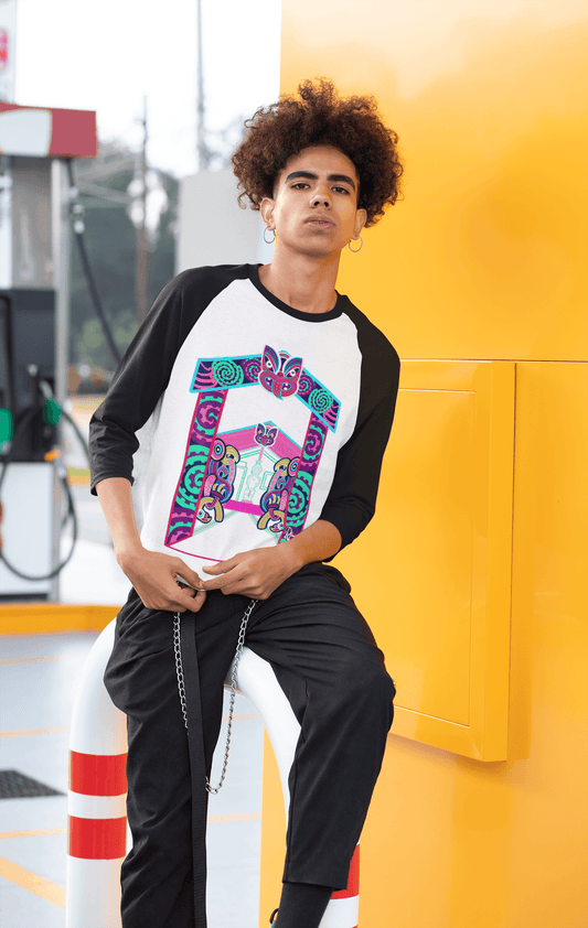 Waharoa - Raglan T-shirt - River Jayden Art