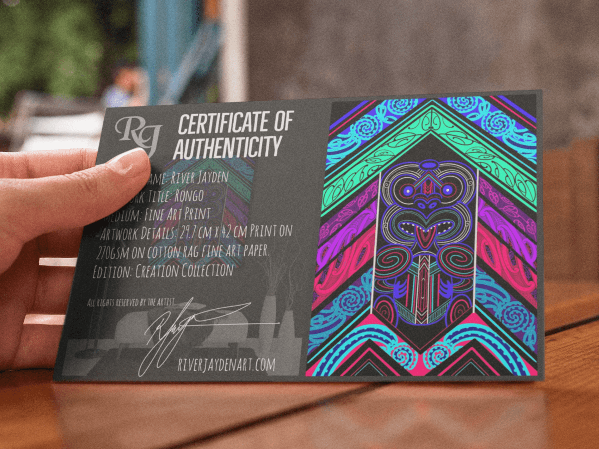 "SOLD: The Balance of Rongo" - Limited Edition Signed Print - River Jayden Art