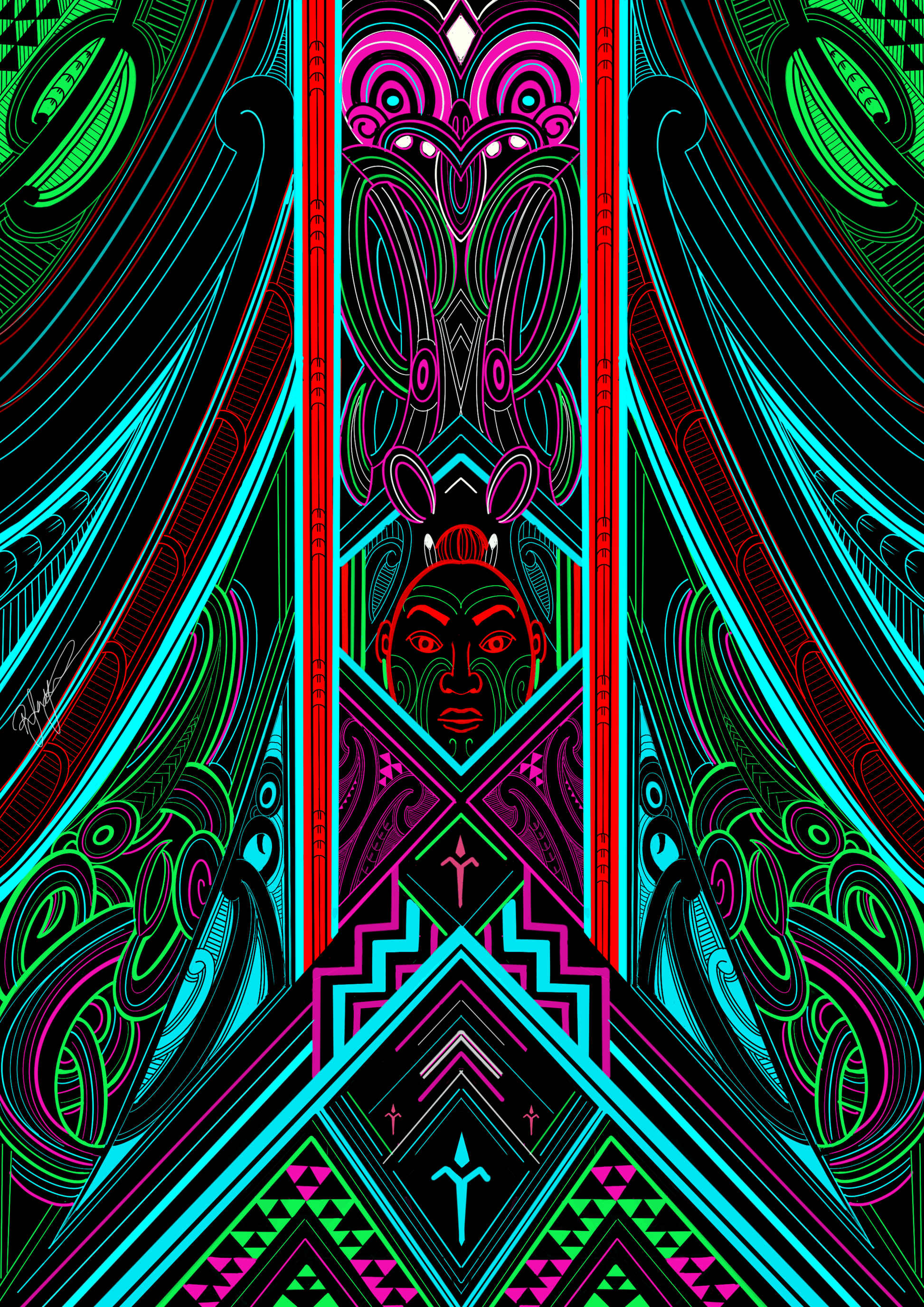 "Te Ao Mārama" - Limited Edition Signed Print - River Jayden Art