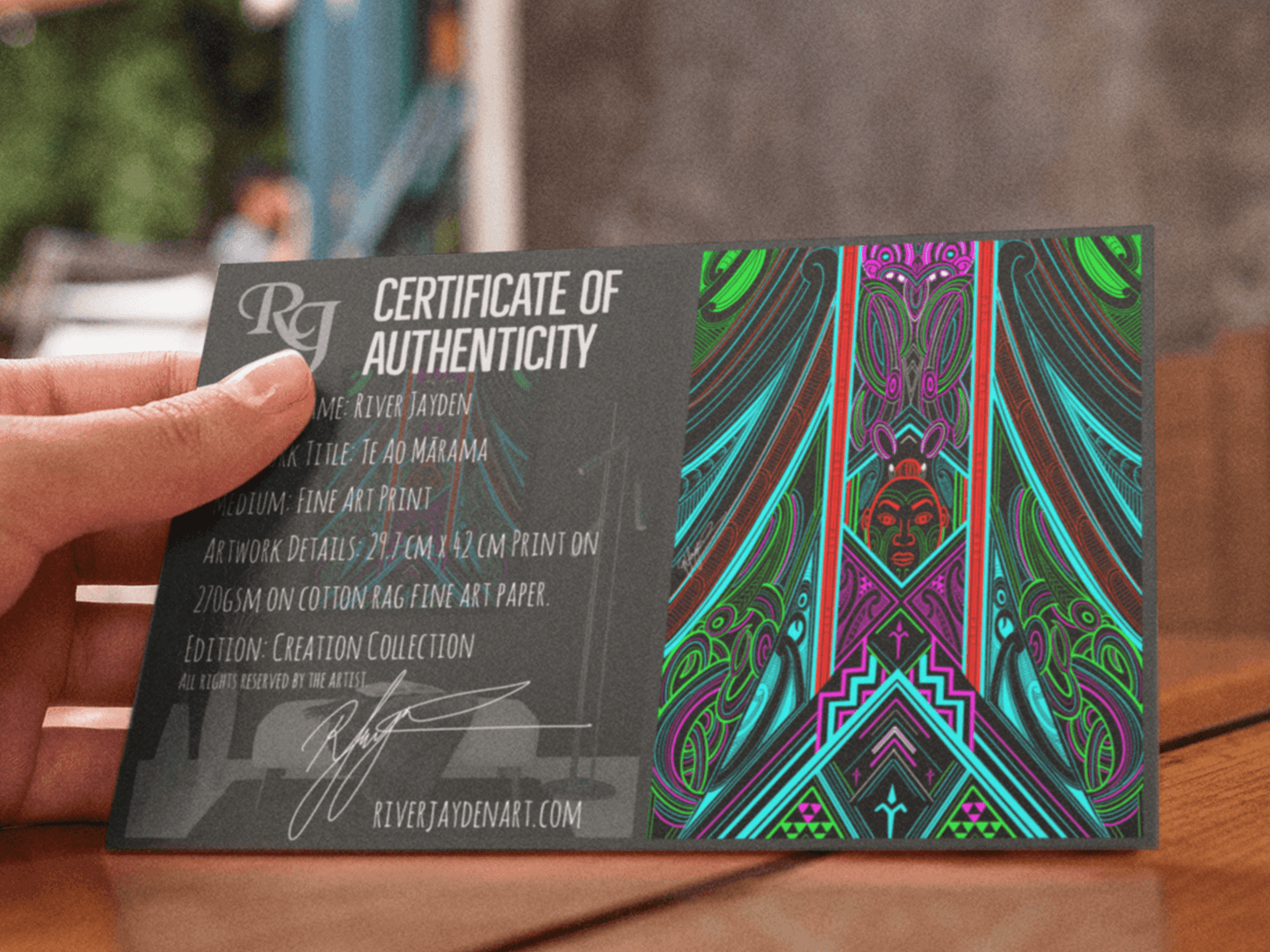 "Te Ao Mārama" - Limited Edition Signed Print - River Jayden Art