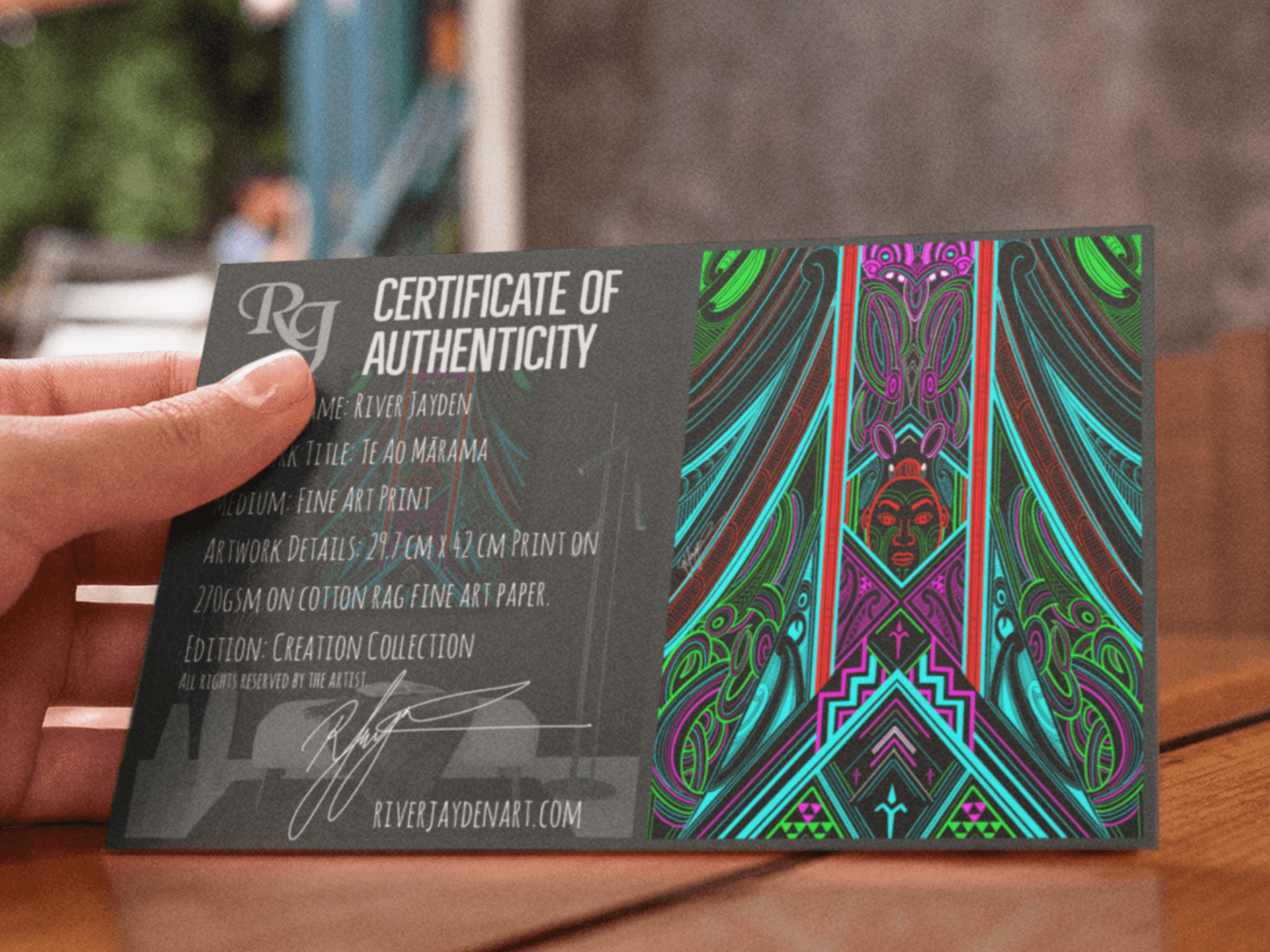 "Te Ao Mārama" - Limited Edition Signed Print - River Jayden Art