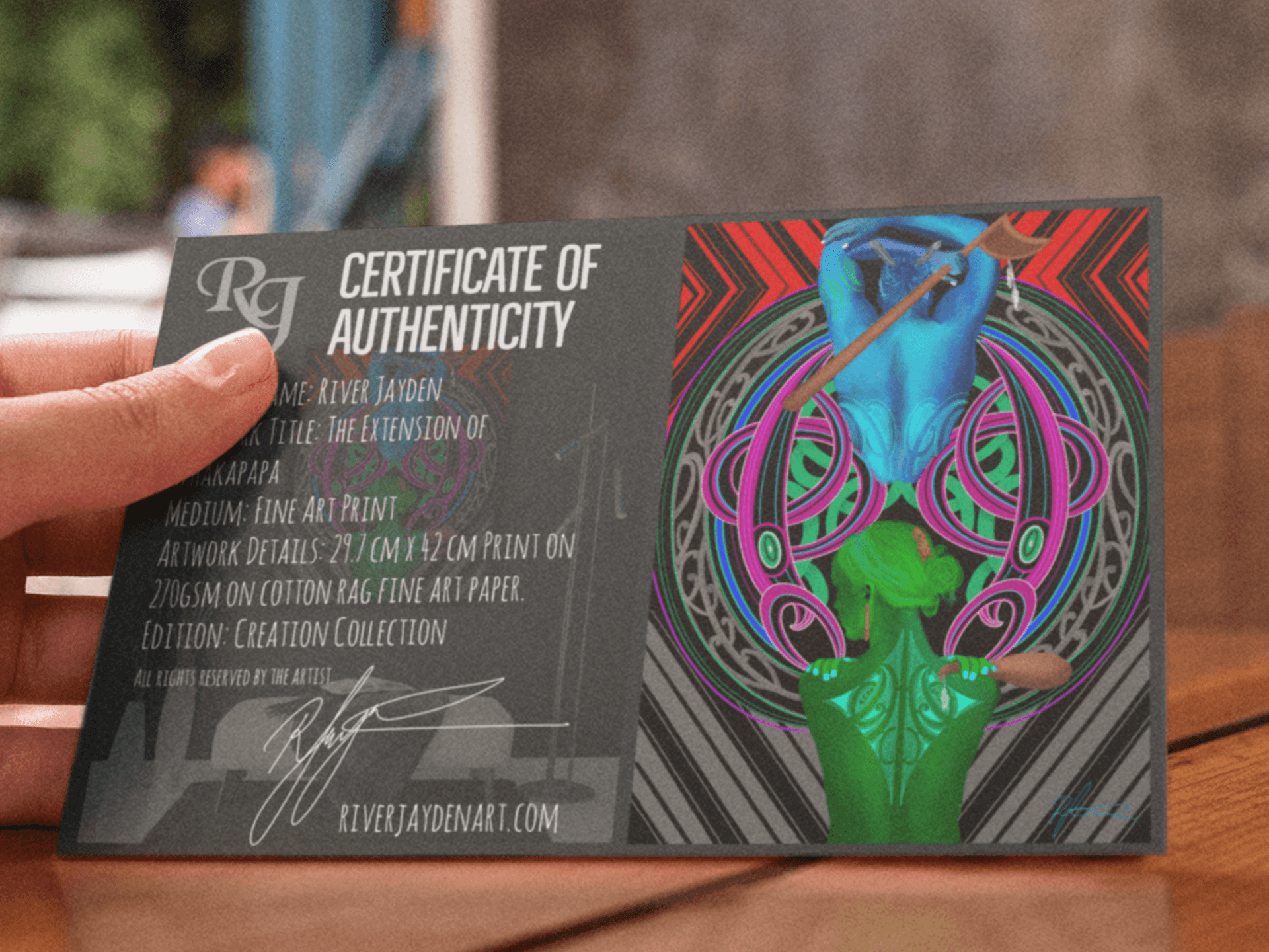 "The Extension of Whakapapa" - Limited Edition Signed Print - River Jayden Art